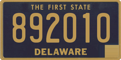 DE license plate 892010