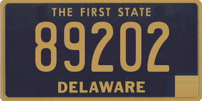 DE license plate 89202