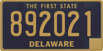DE license plate 892021