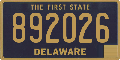 DE license plate 892026