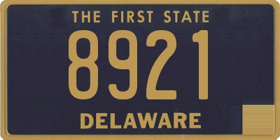 DE license plate 8921