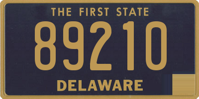 DE license plate 89210