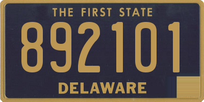 DE license plate 892101