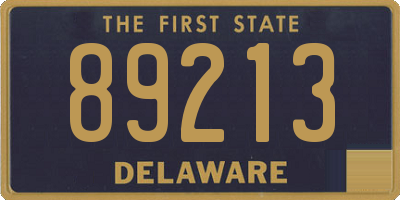 DE license plate 89213