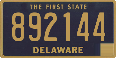 DE license plate 892144