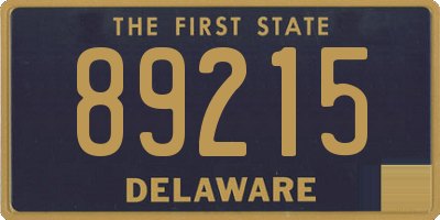 DE license plate 89215