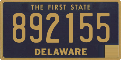 DE license plate 892155