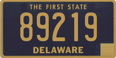 DE license plate 89219
