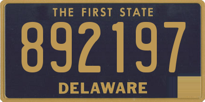 DE license plate 892197