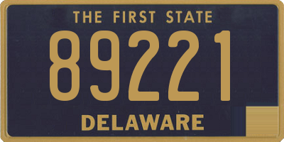 DE license plate 89221