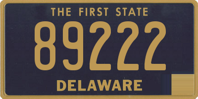 DE license plate 89222