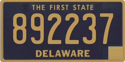 DE license plate 892237