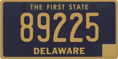 DE license plate 89225