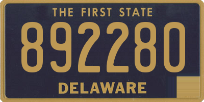 DE license plate 892280