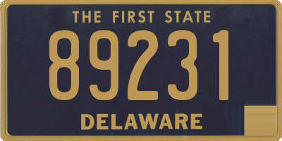 DE license plate 89231