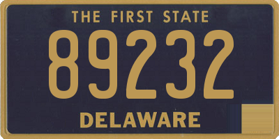 DE license plate 89232