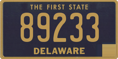 DE license plate 89233