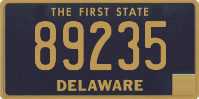 DE license plate 89235