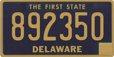 DE license plate 892350
