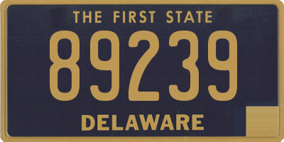 DE license plate 89239