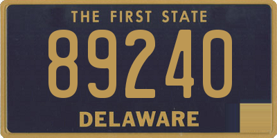 DE license plate 89240