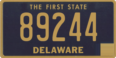 DE license plate 89244