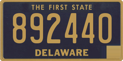DE license plate 892440