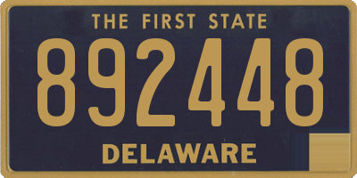 DE license plate 892448