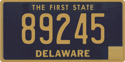 DE license plate 89245