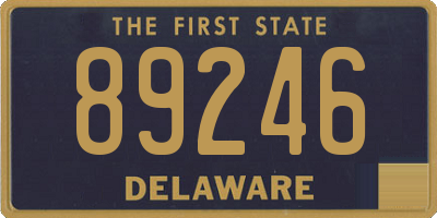 DE license plate 89246