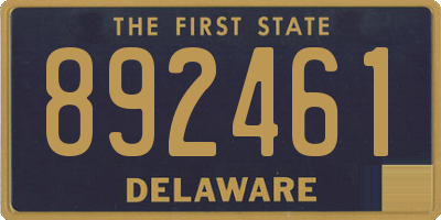 DE license plate 892461