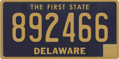 DE license plate 892466
