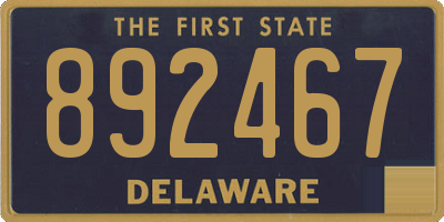 DE license plate 892467