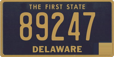 DE license plate 89247