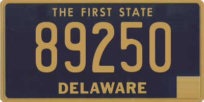 DE license plate 89250