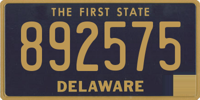 DE license plate 892575