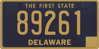 DE license plate 89261