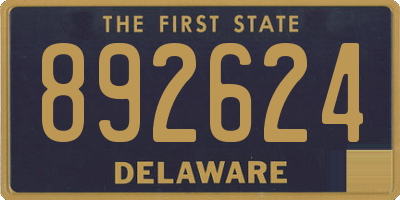 DE license plate 892624