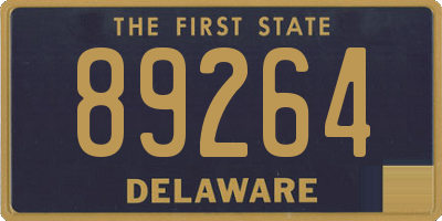 DE license plate 89264