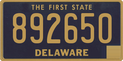 DE license plate 892650