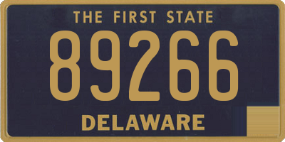 DE license plate 89266