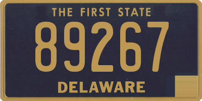 DE license plate 89267