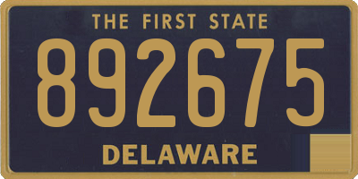 DE license plate 892675