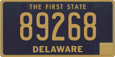 DE license plate 89268