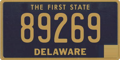 DE license plate 89269