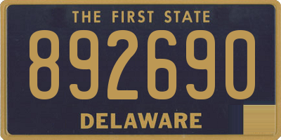 DE license plate 892690