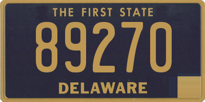 DE license plate 89270