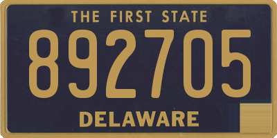 DE license plate 892705