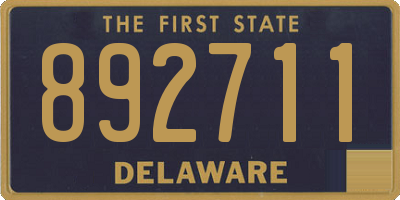DE license plate 892711