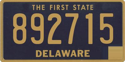 DE license plate 892715